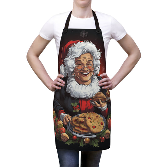 Mrs. Santa Baking Cookies Apron