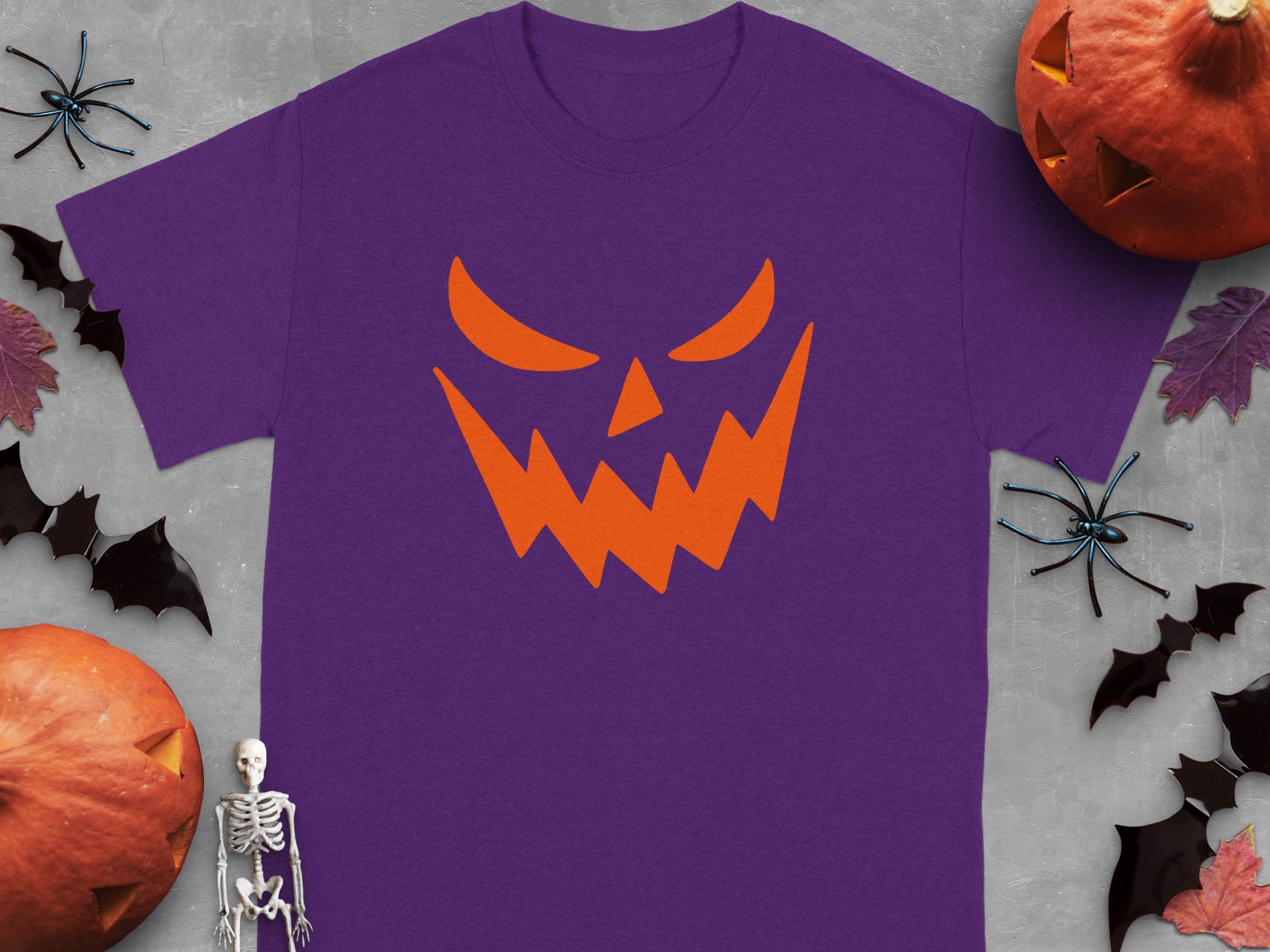 Spooky Halloween Purple Graphic Tee Shirt product