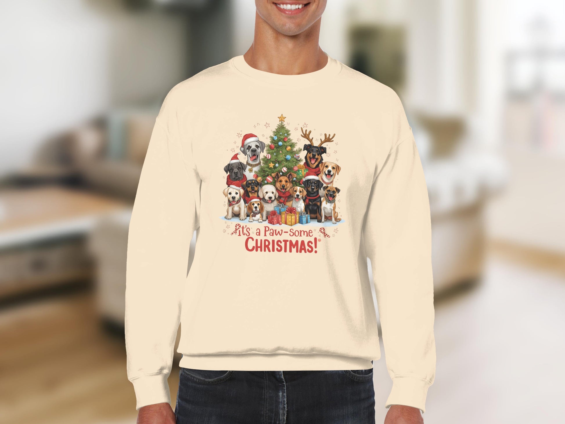 It's a Paw-Some Christmas Graphic Sweatshirt