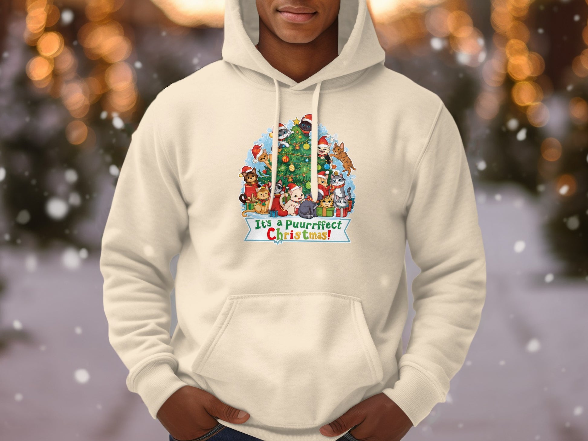 It's a Puuuurfect Christmas Hoodie Ideal for Festive Season