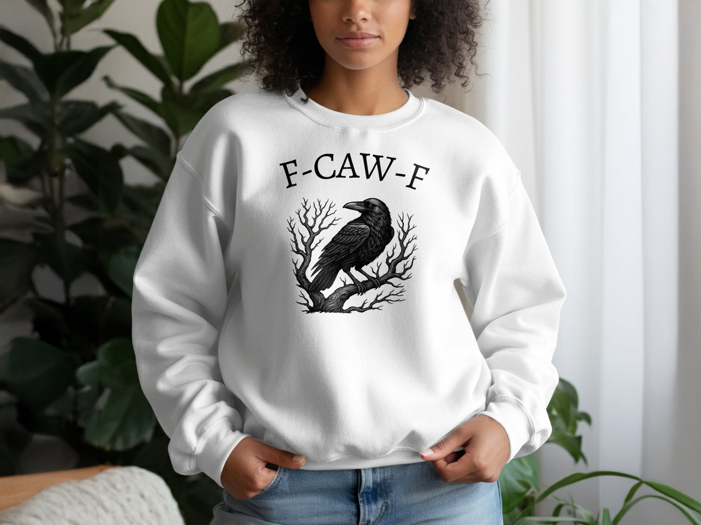 F-CAW-F Crow Print Sweatshirt product