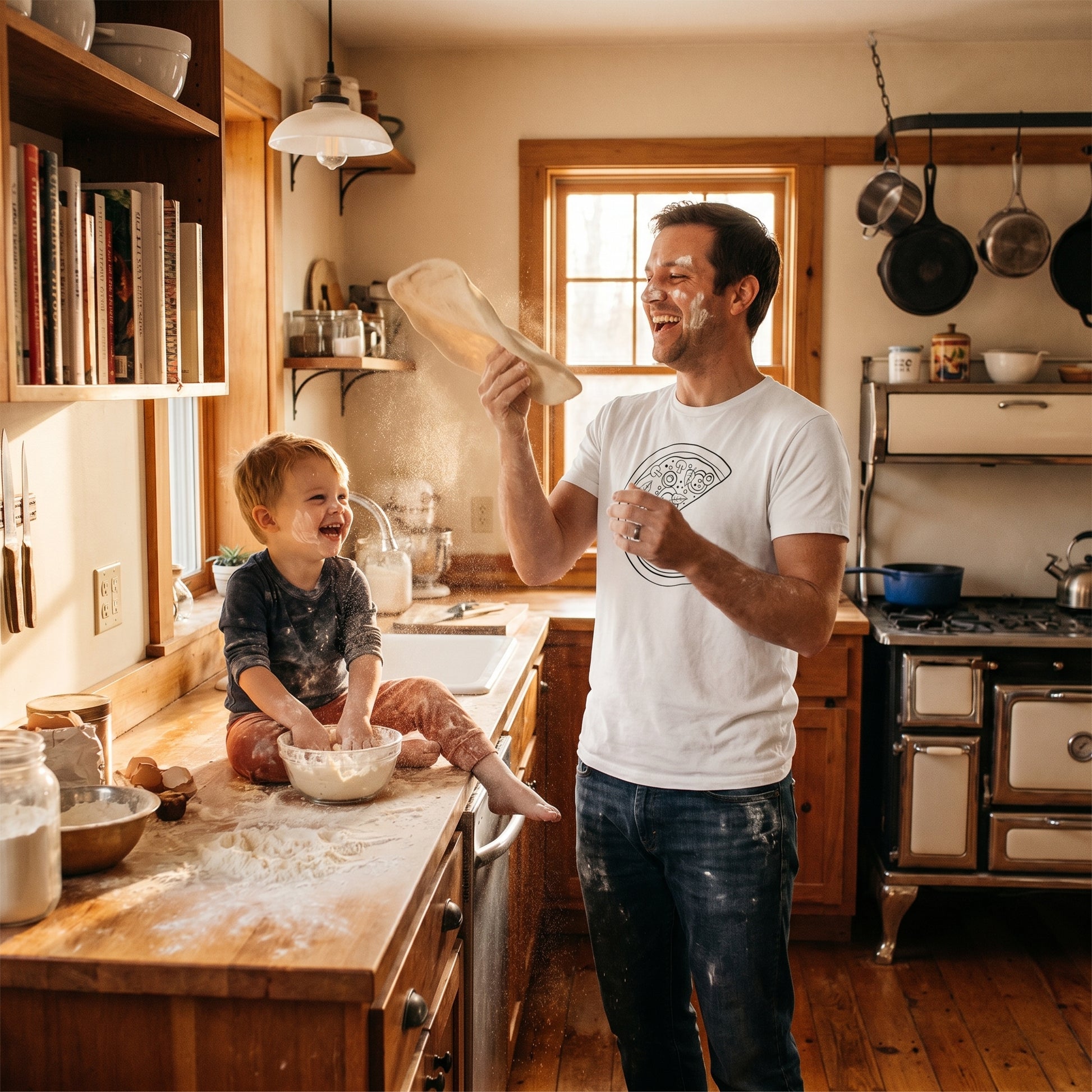 Funny Dad Pizza Tee - pizza making lifestyle
