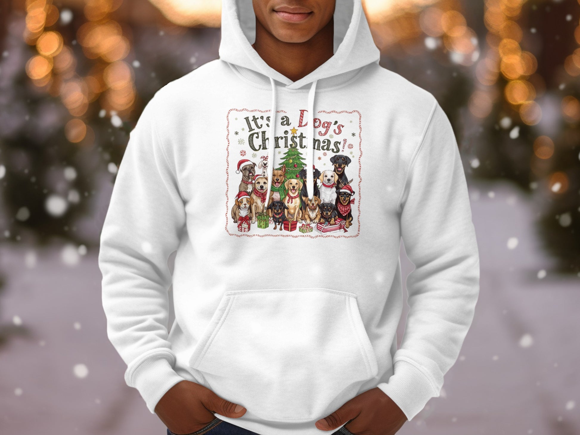 It's a Dog's Christmas Hoodie for Festive Pet Lovers