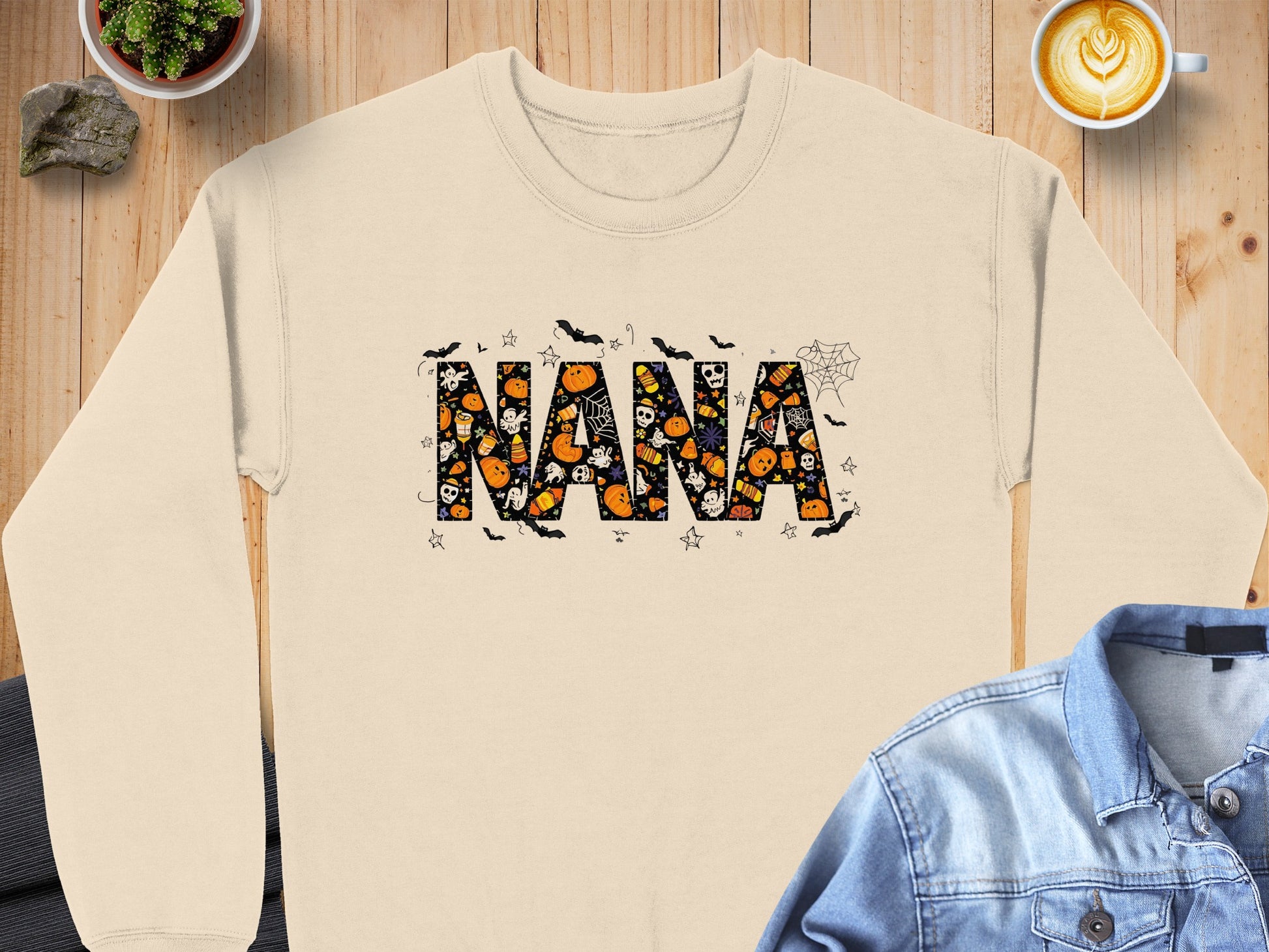 Nana Halloween Themed Long Sleeve Sweatshirt product