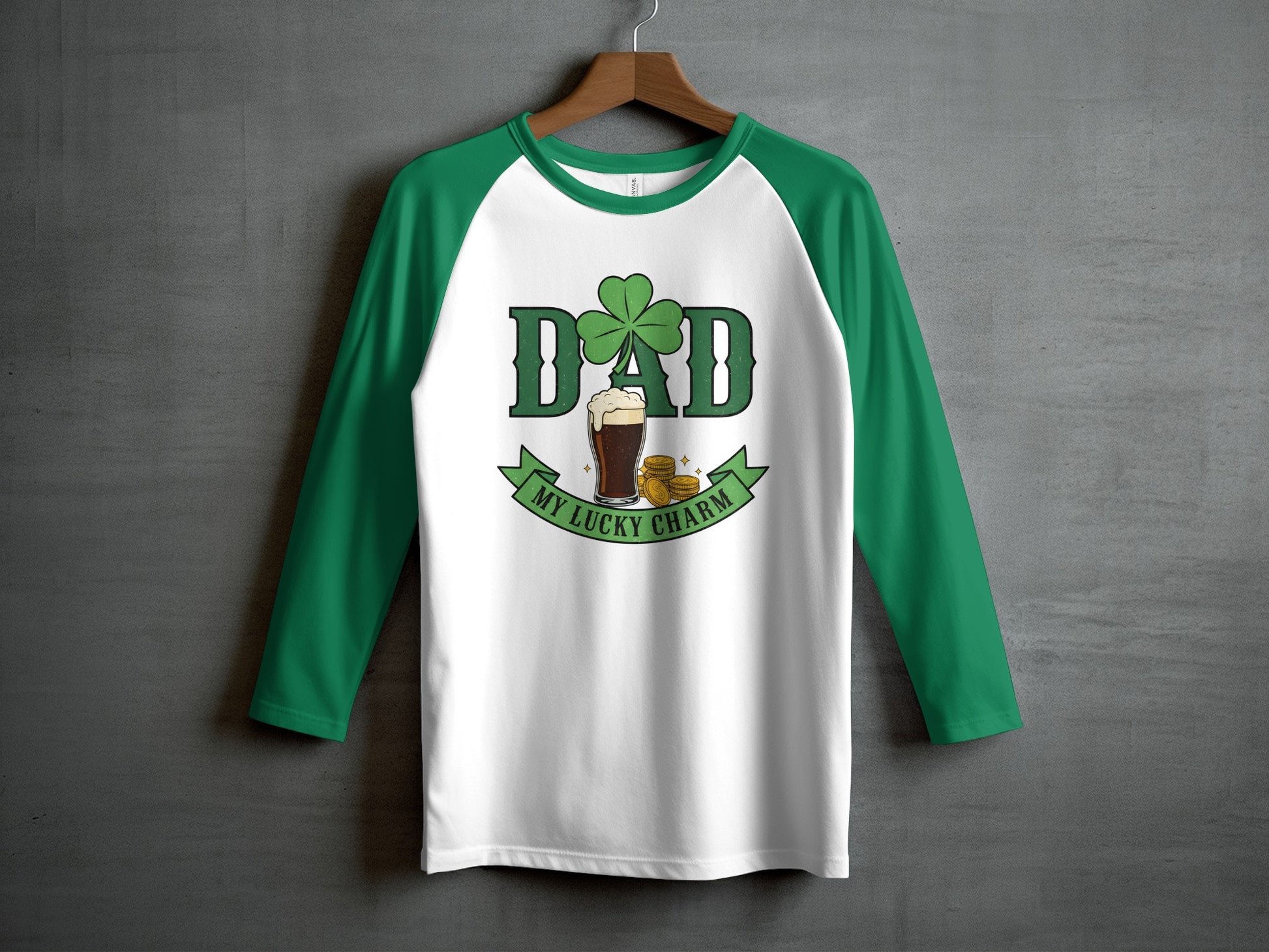 DAD MY LUCKY CHARM shamrock beer gold coins product type
