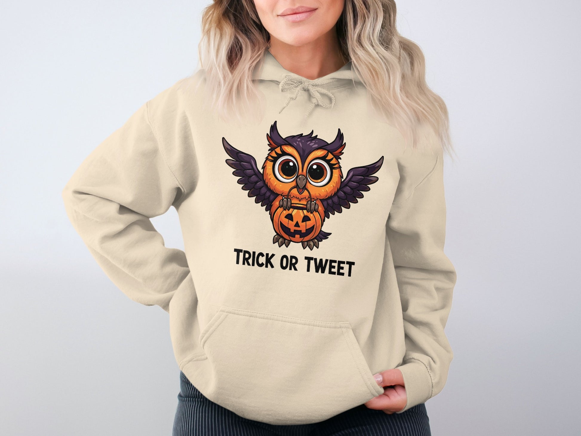 Trick or Tweet Owl Halloween Hoodie product