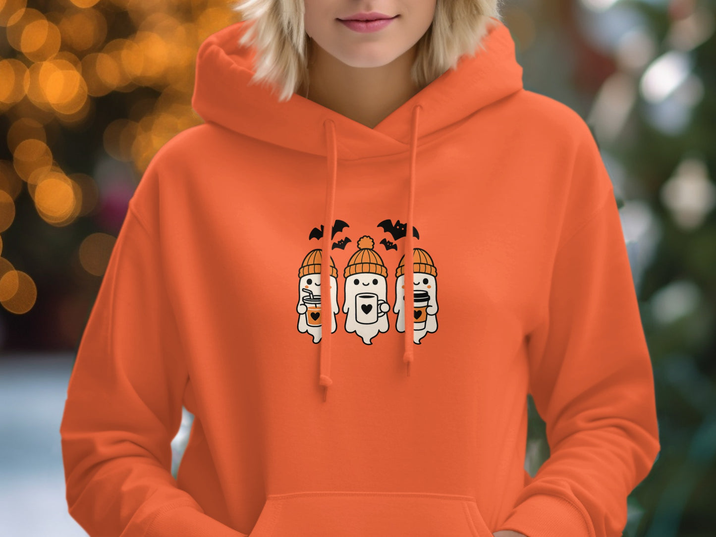 Spooky Ghosts and Bats Halloween Hoodie product