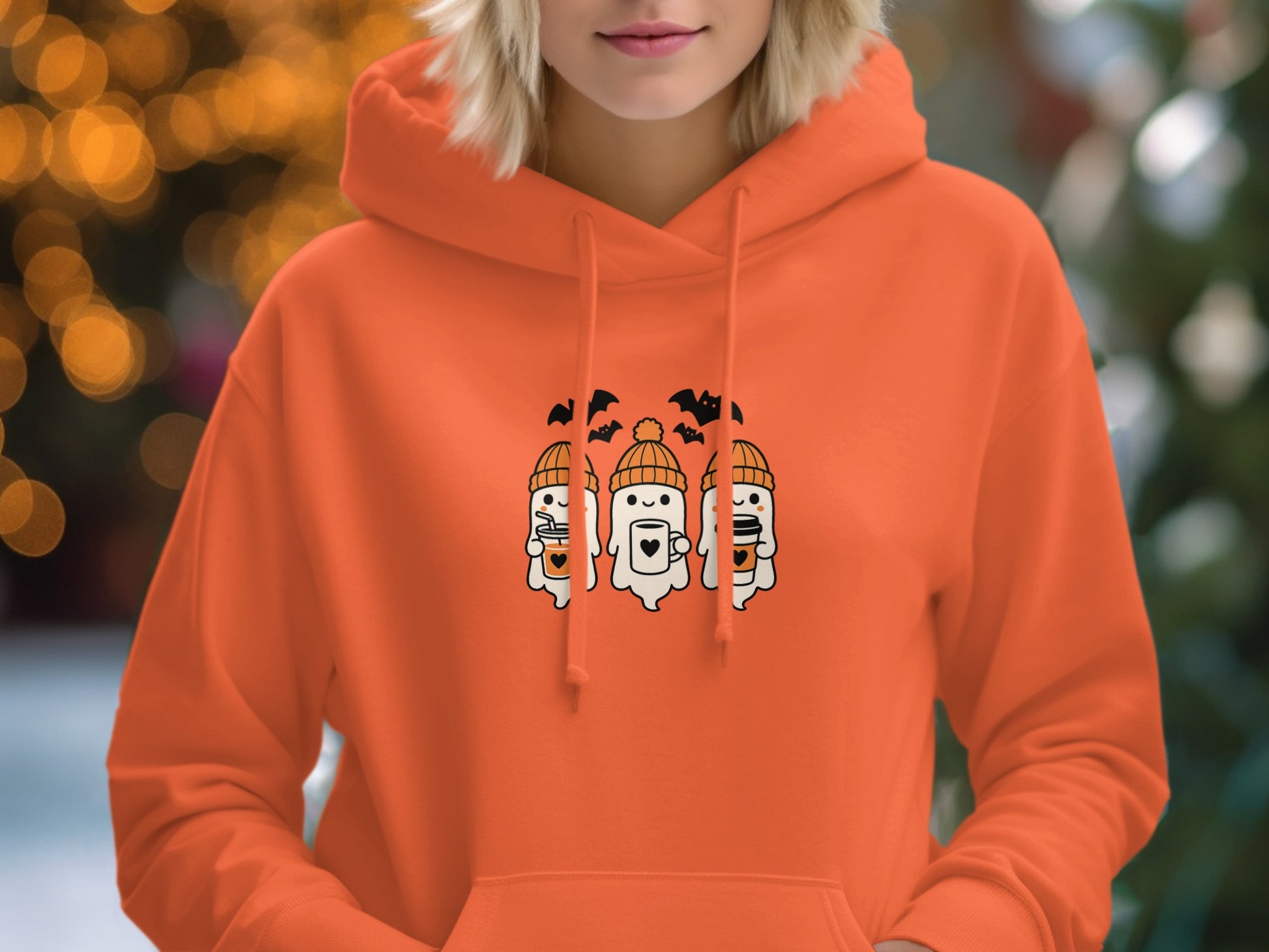 Spooky Ghosts and Bats Halloween Hoodie product