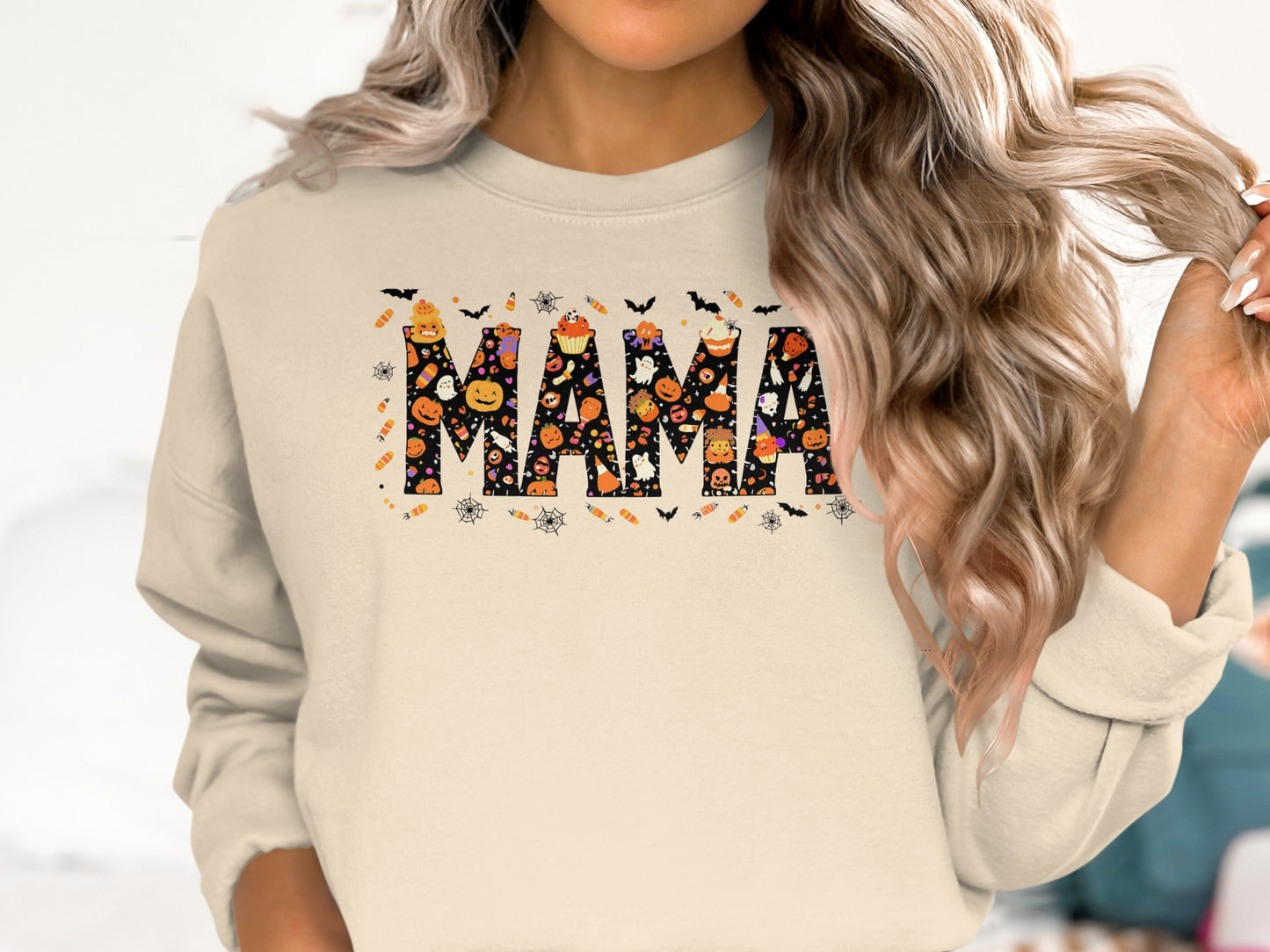 Halloween Themed Mama Sweatshirt for Women Product