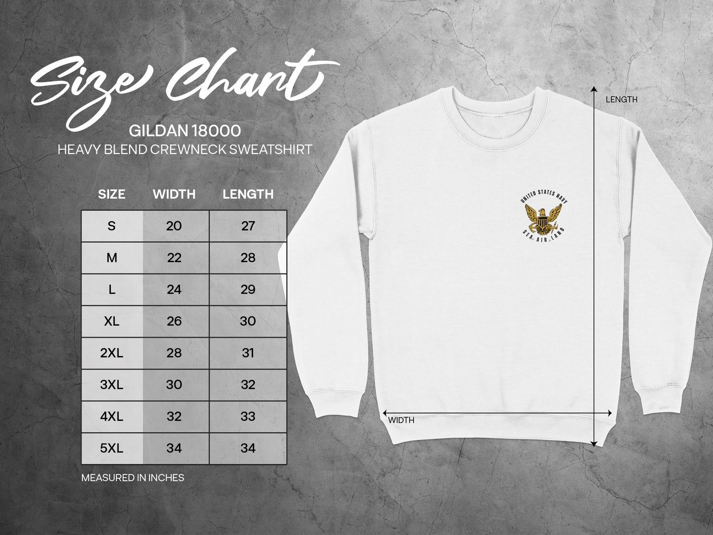 Vintage Military Eagle Graphic Crewneck Sweatshirt