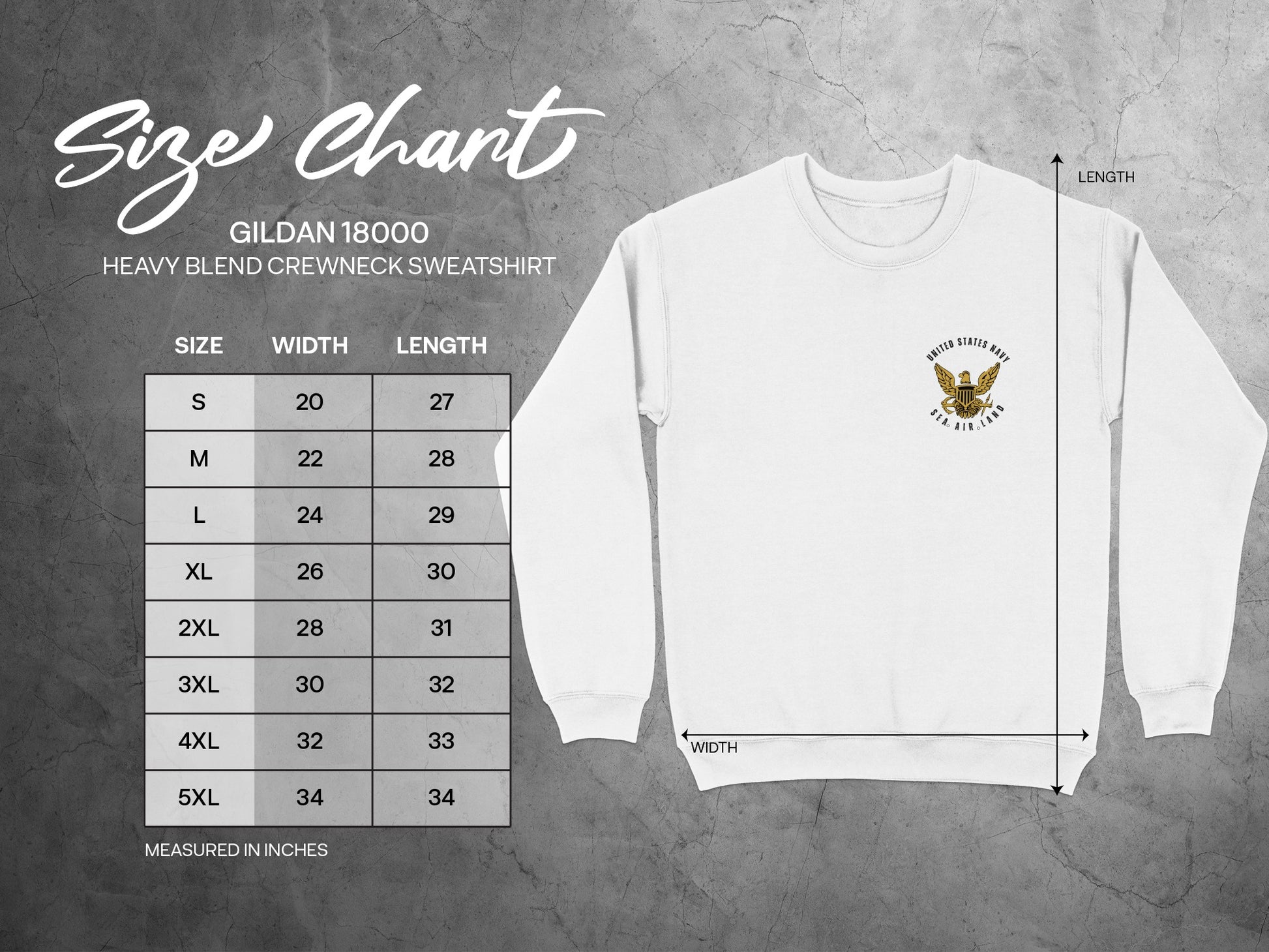 Vintage Military Eagle Graphic Crewneck Sweatshirt