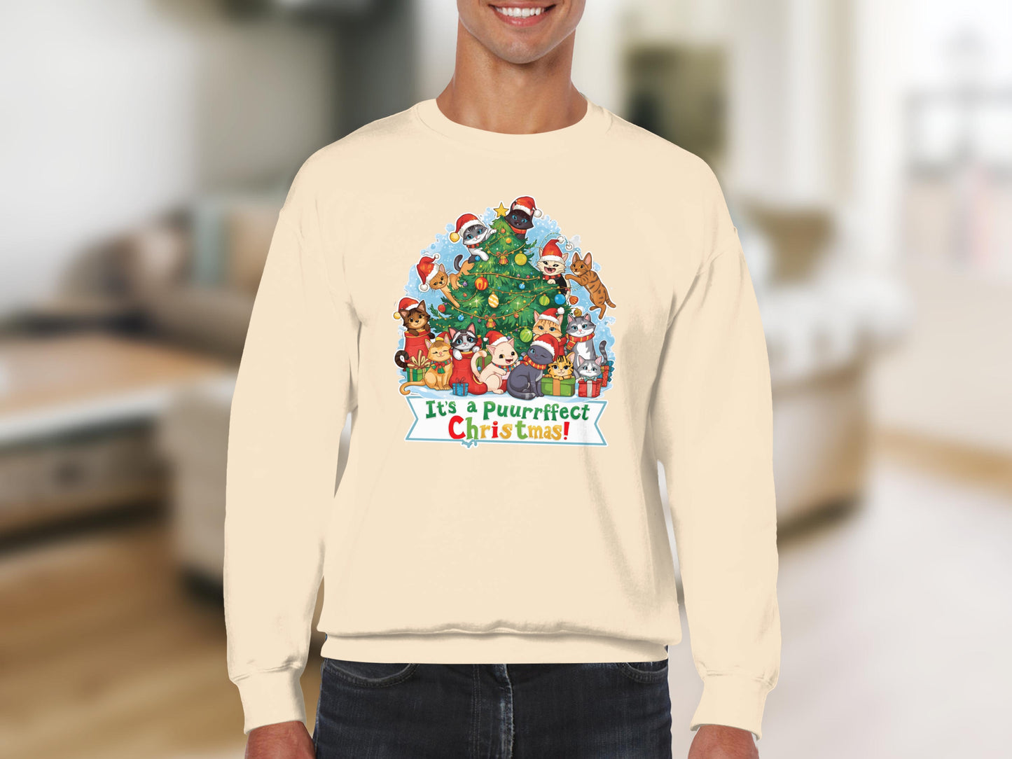It's a Puurrrfect Christmas Sweatshirt