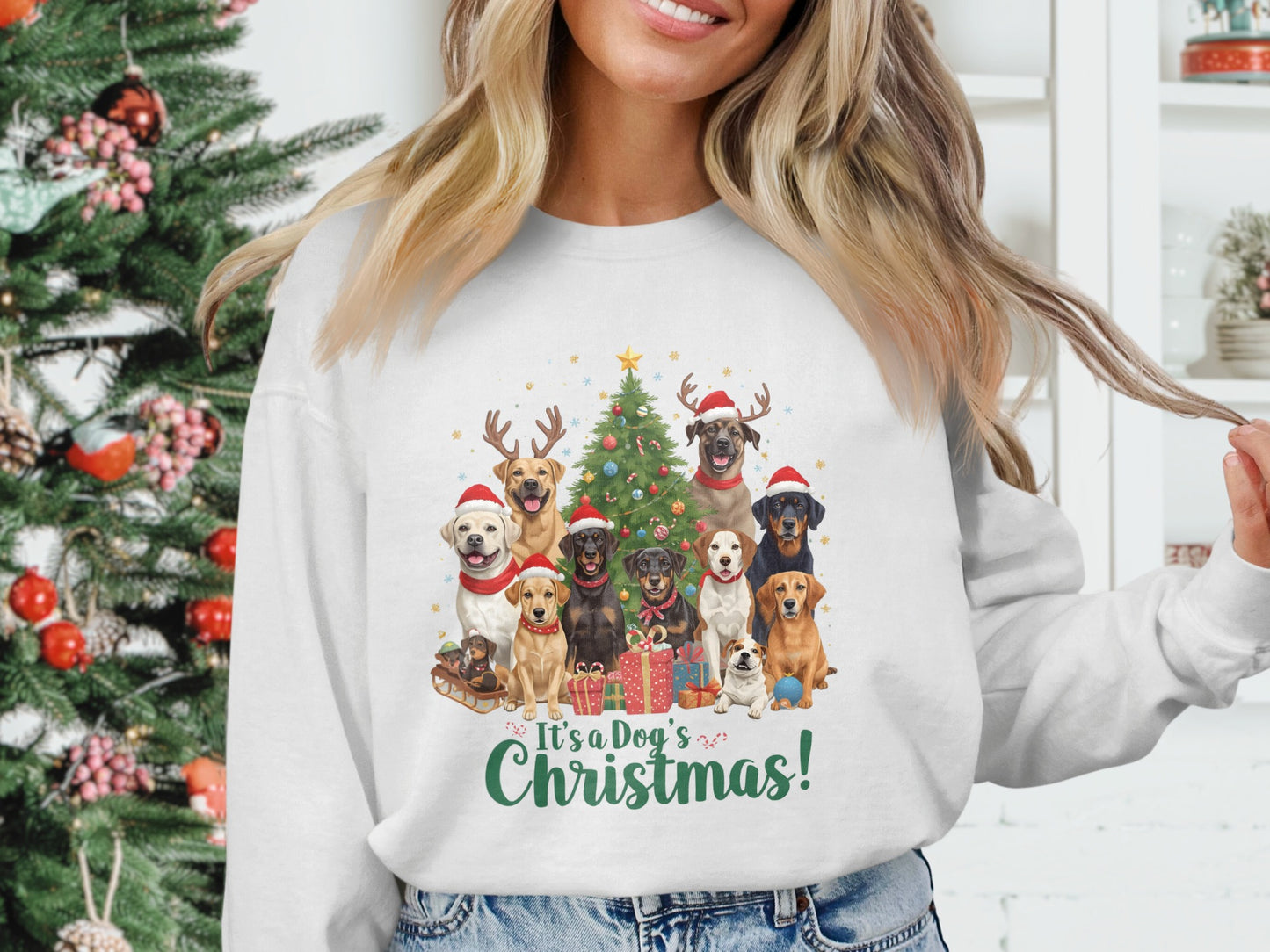 It's a Dog's Christmas Long Sleeve Shirt Product
