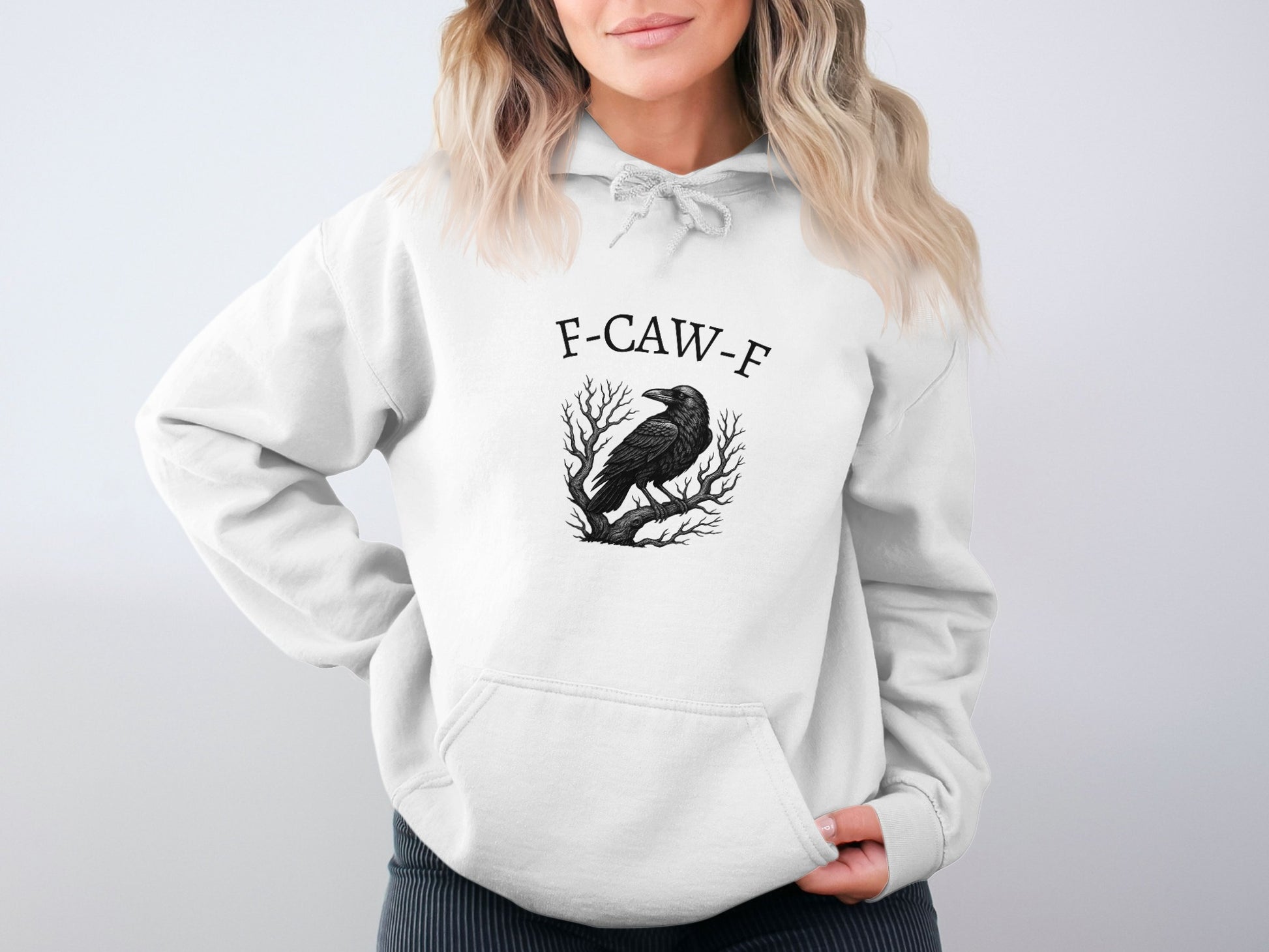 F-CAW-F Crow Hoodie with Unique Raven Design product