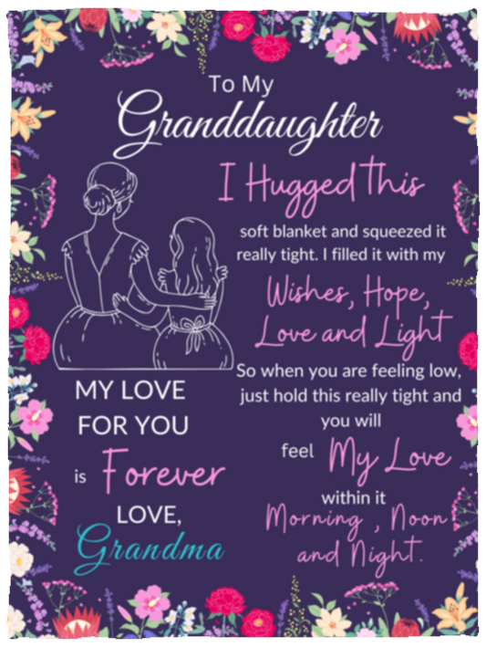 To My Granddaughter | I Hugged This | Blanket V2