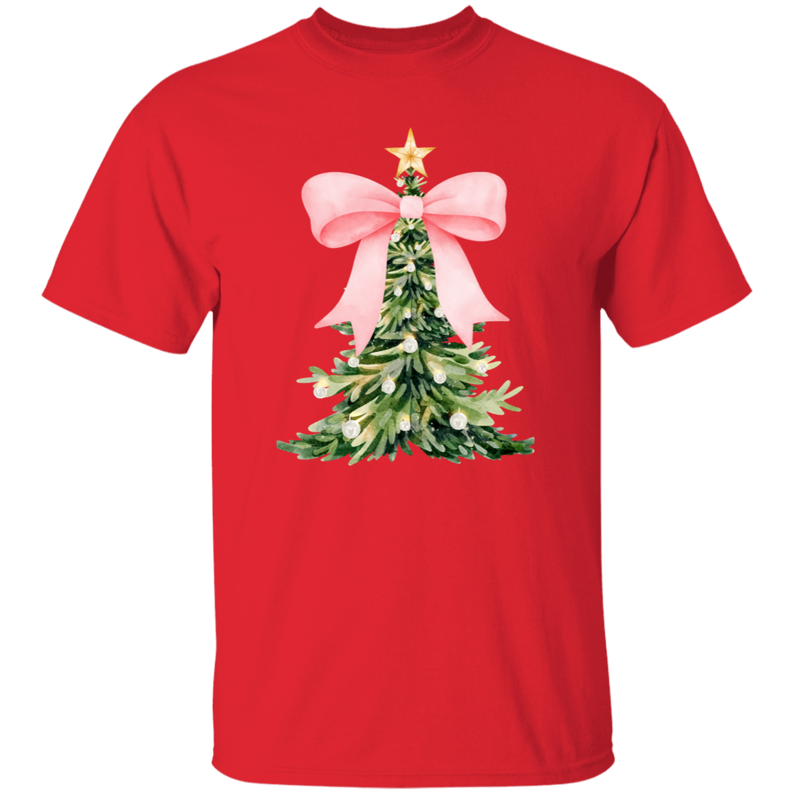 Christmas Tree Bow T-Shirt | Sweater