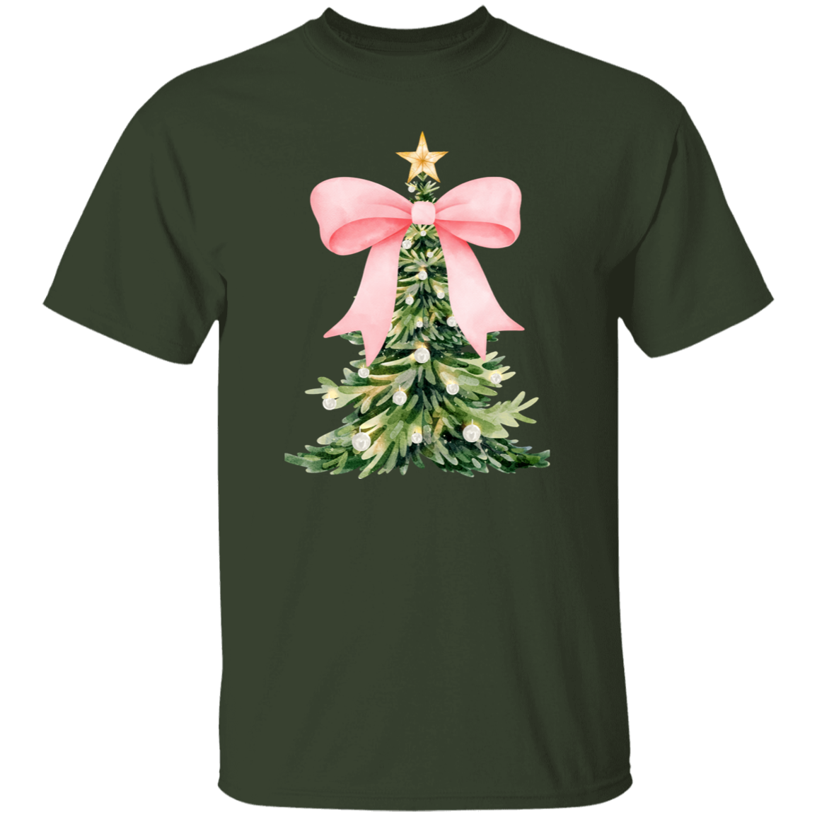 Christmas Tree Bow T-Shirt | Sweater