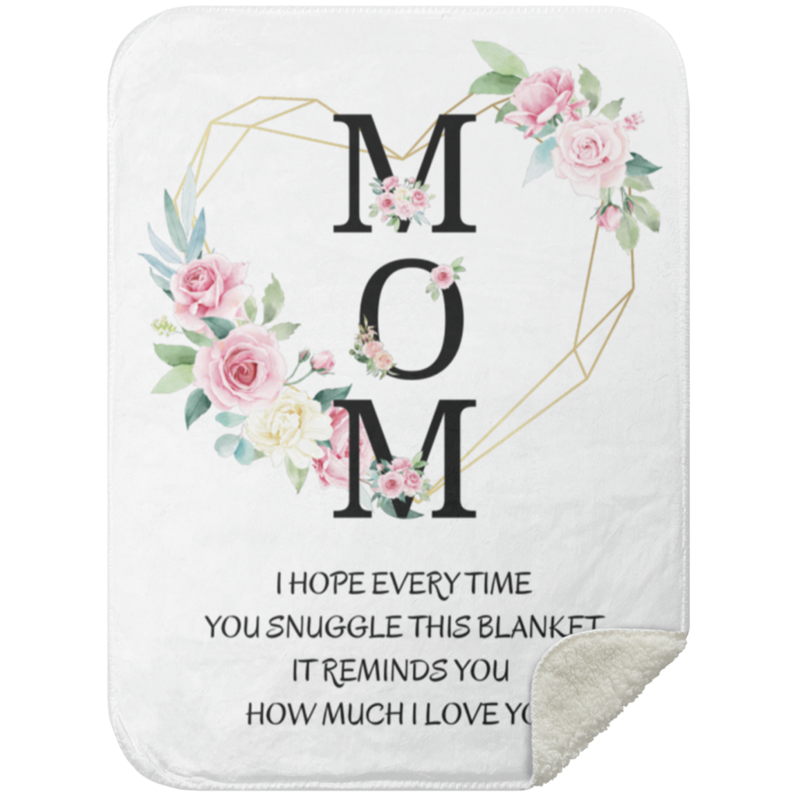 Mom | I Love You |  Blanket