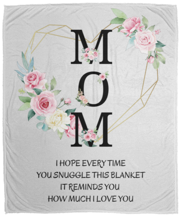 Mom | I Love You |  Blanket