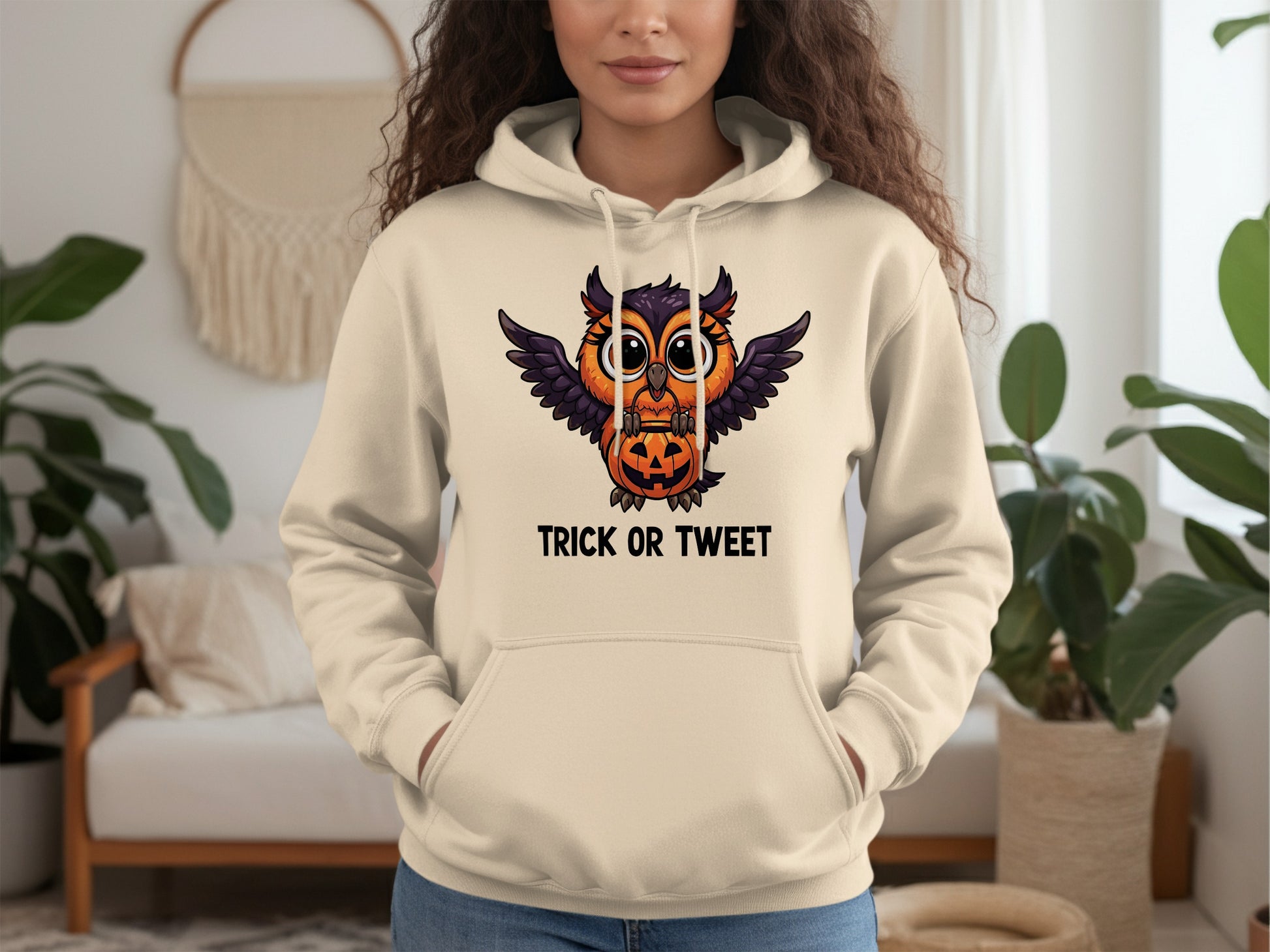Trick or Tweet Owl Halloween Hoodie product