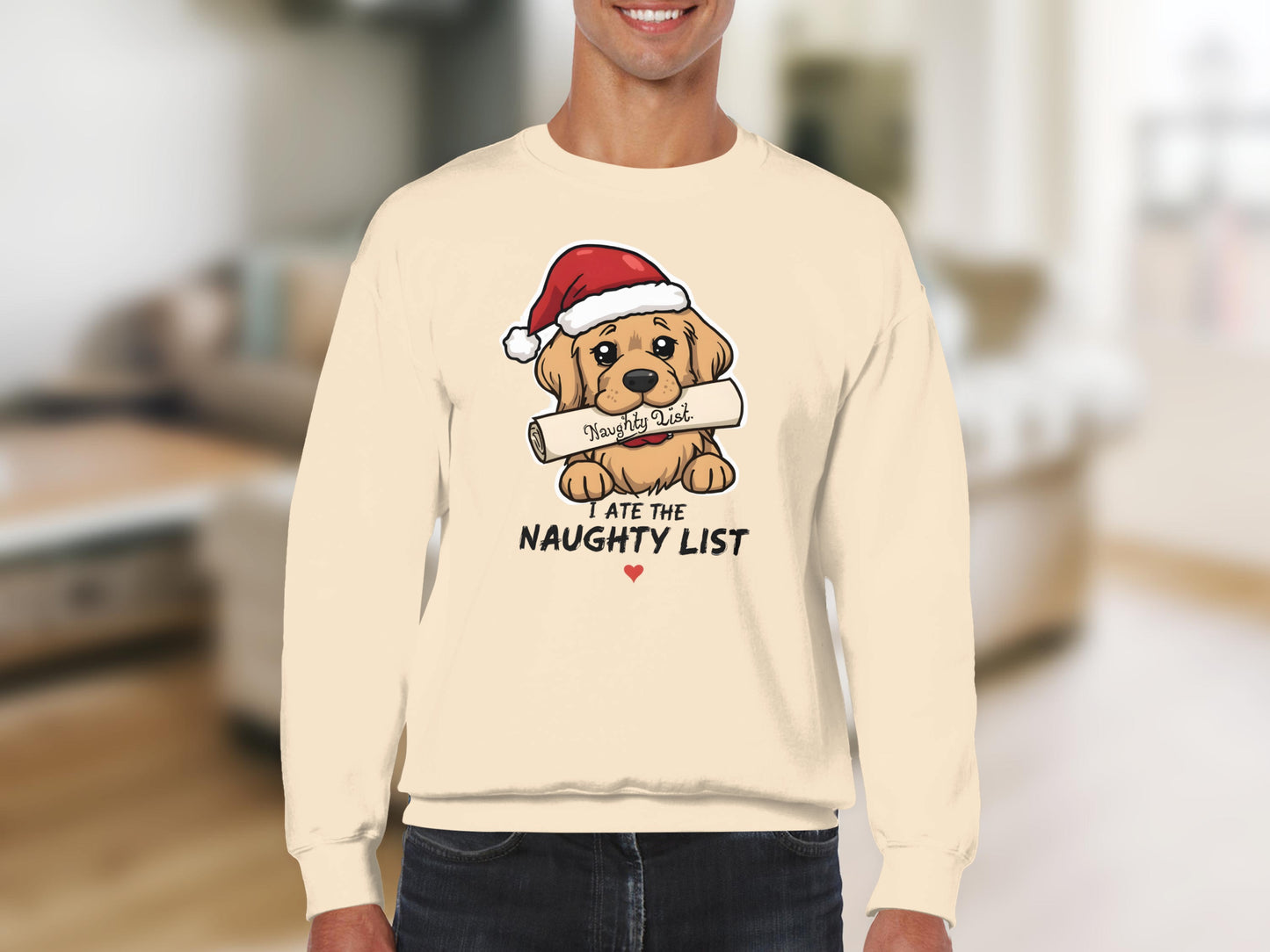 Christmas Dog Ate The Naughty List Sweatshirt