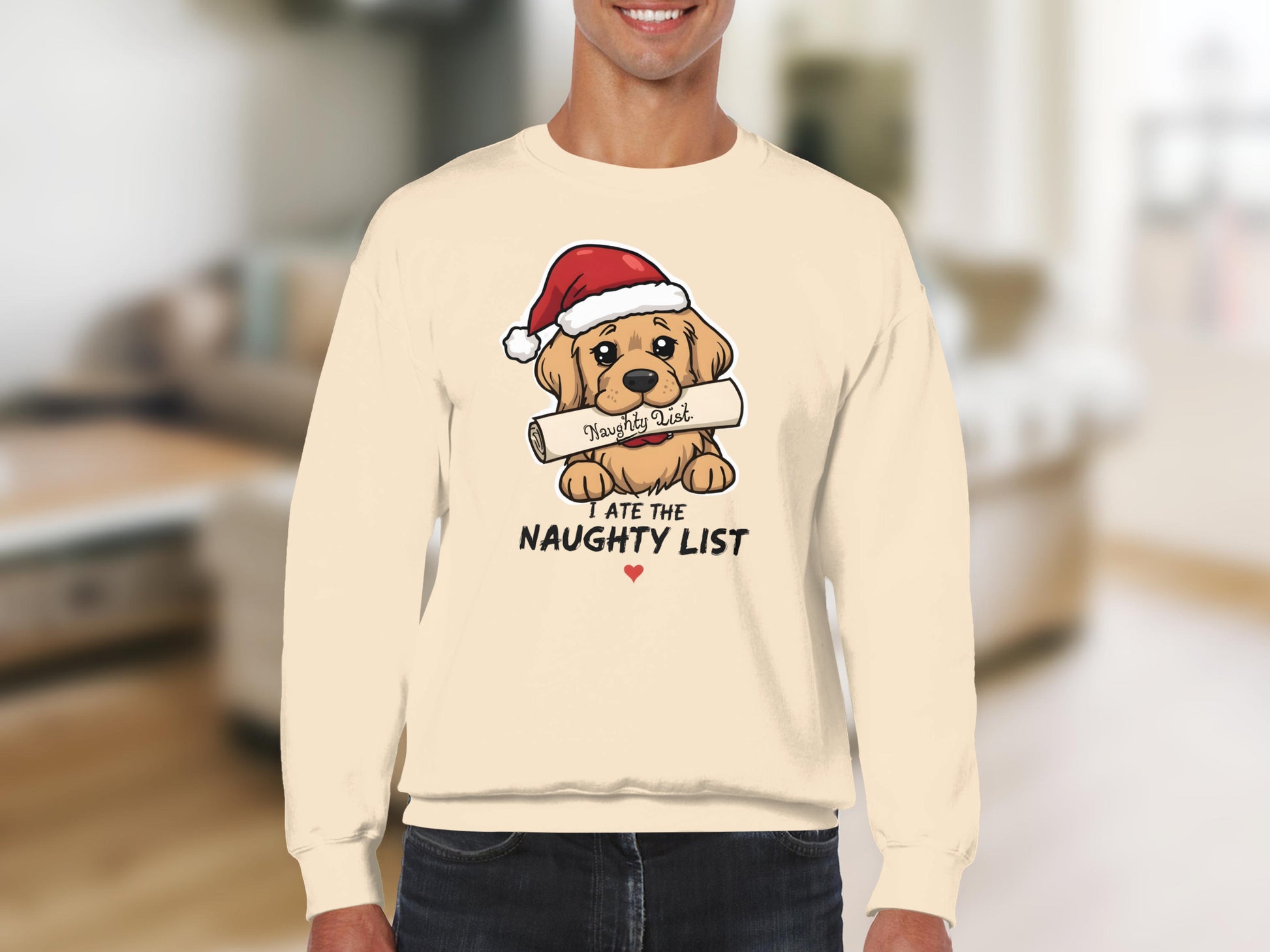 Christmas Dog Ate The Naughty List Sweatshirt