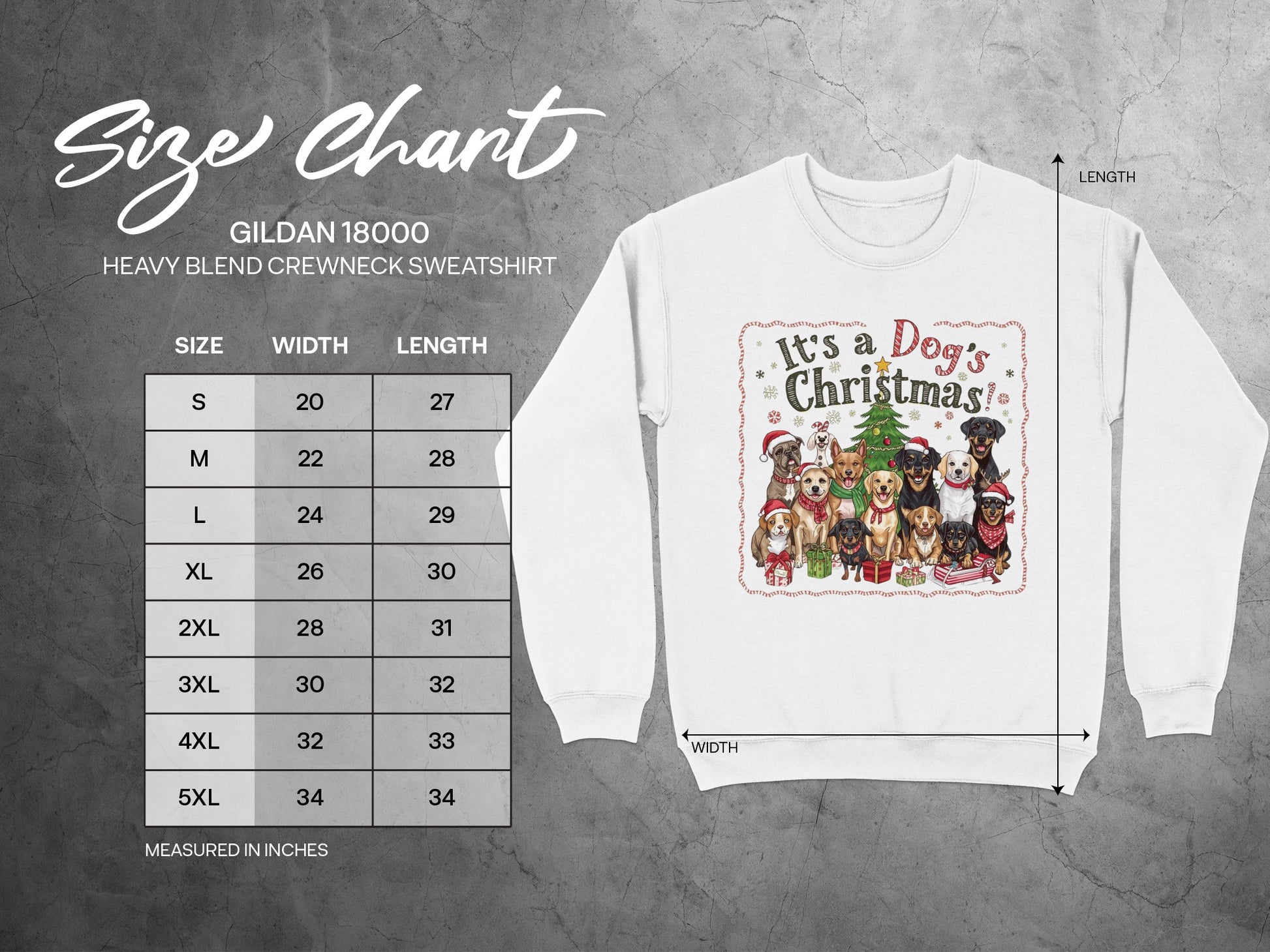 It's a Dog's Christmas Heavy Blend Sweatshirt