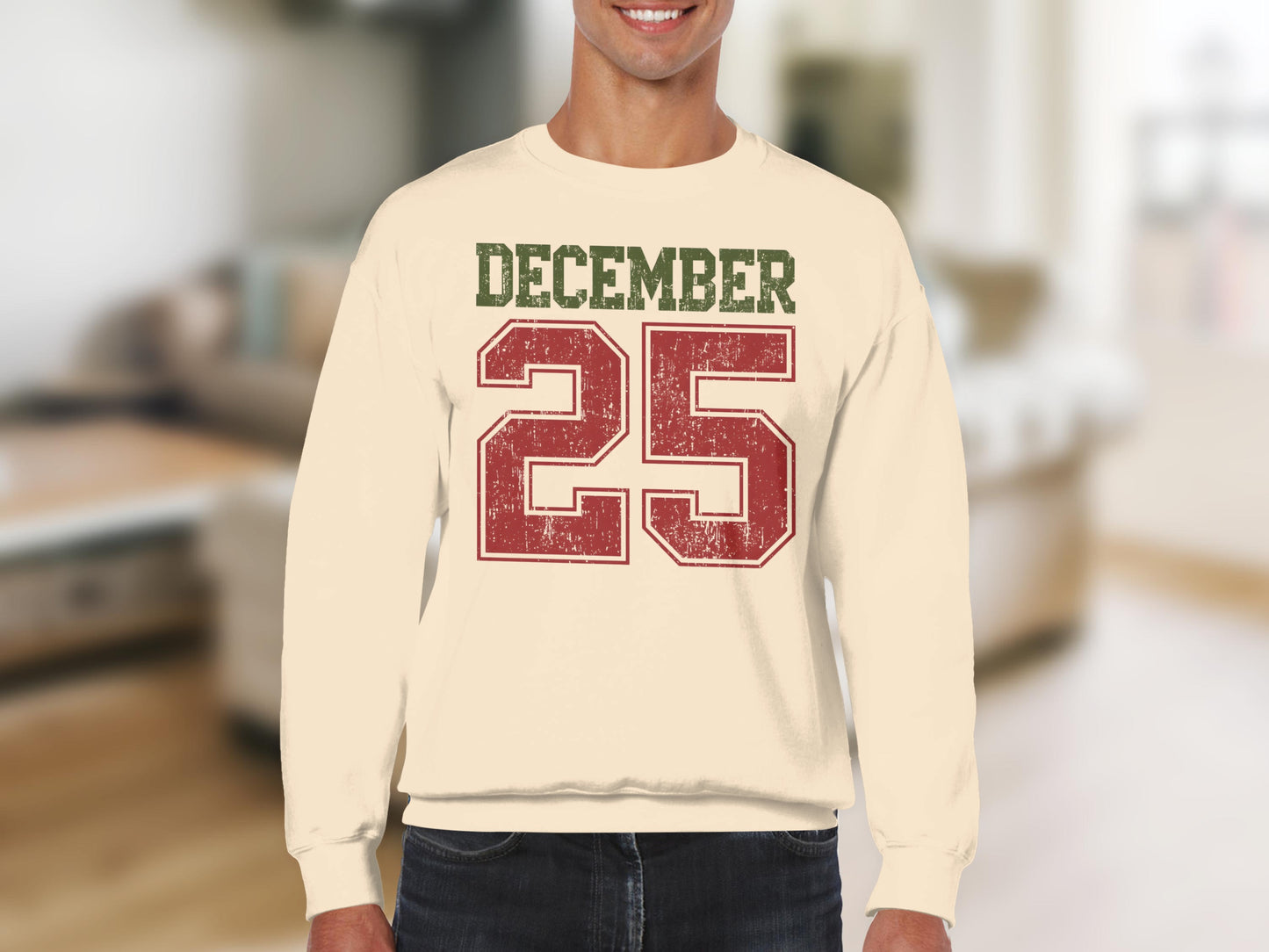 December 25 Graphic Pullover Sweatshirt Ideal for Winter