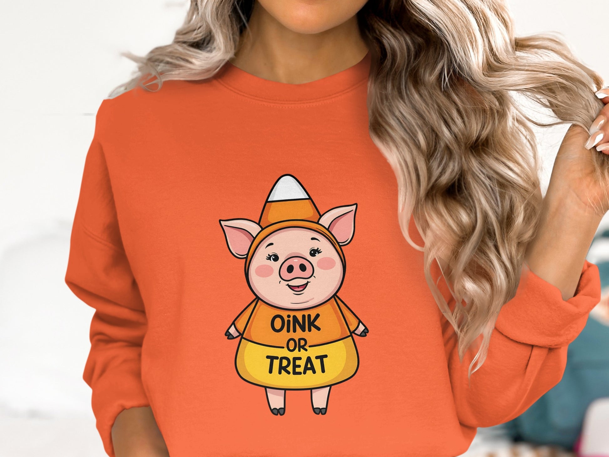 Cute Pig in Halloween Costume Oink or Treat Product