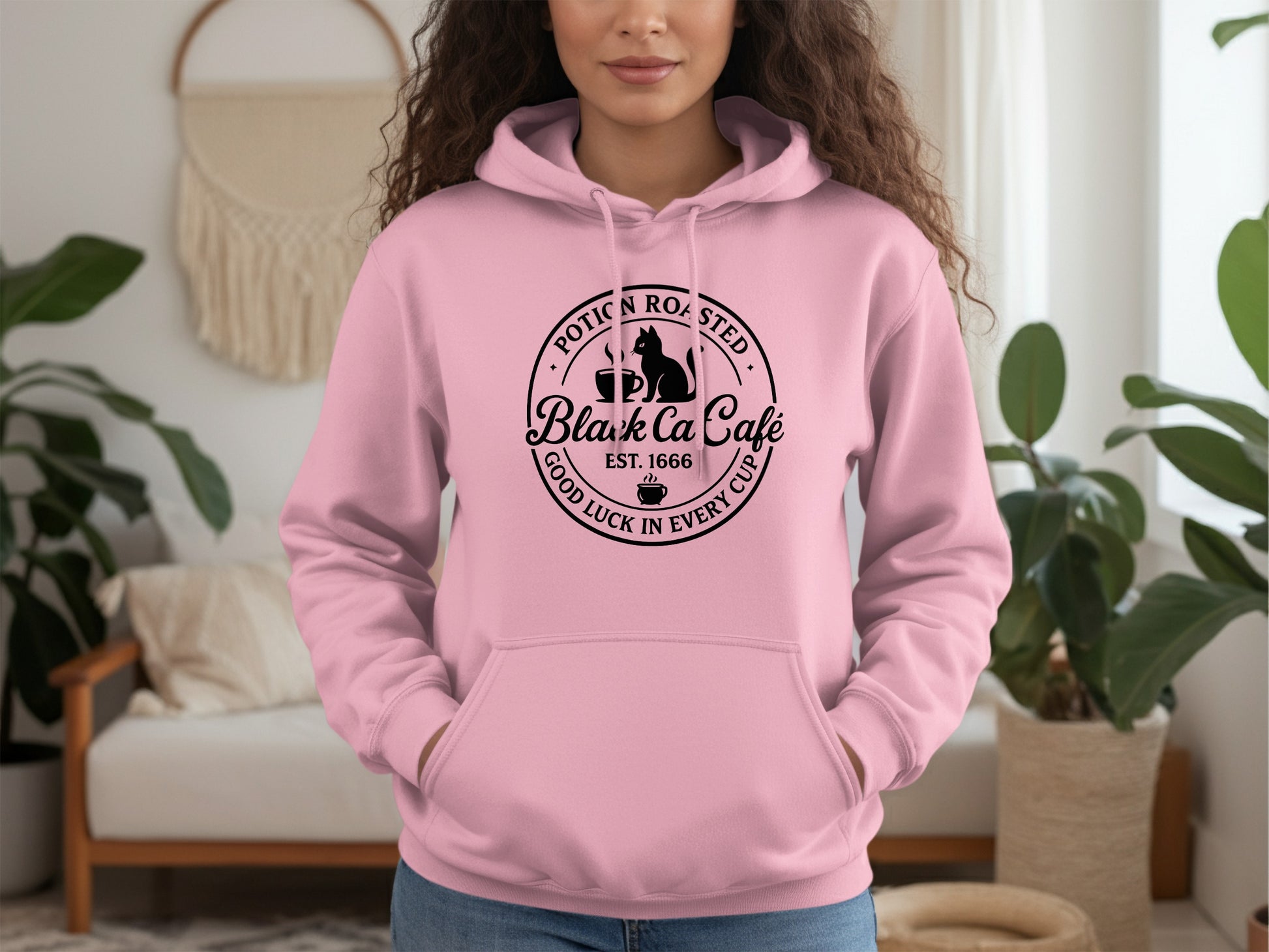 Potion Roasted Black Cat Café Hoodie product
