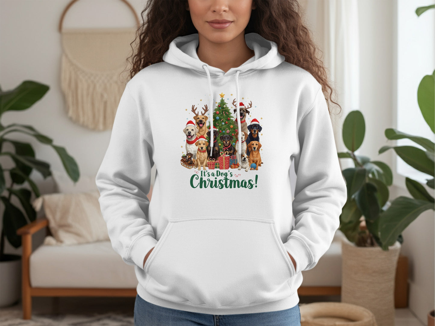 It's a Dog's Christmas! Holiday Hoodie Product