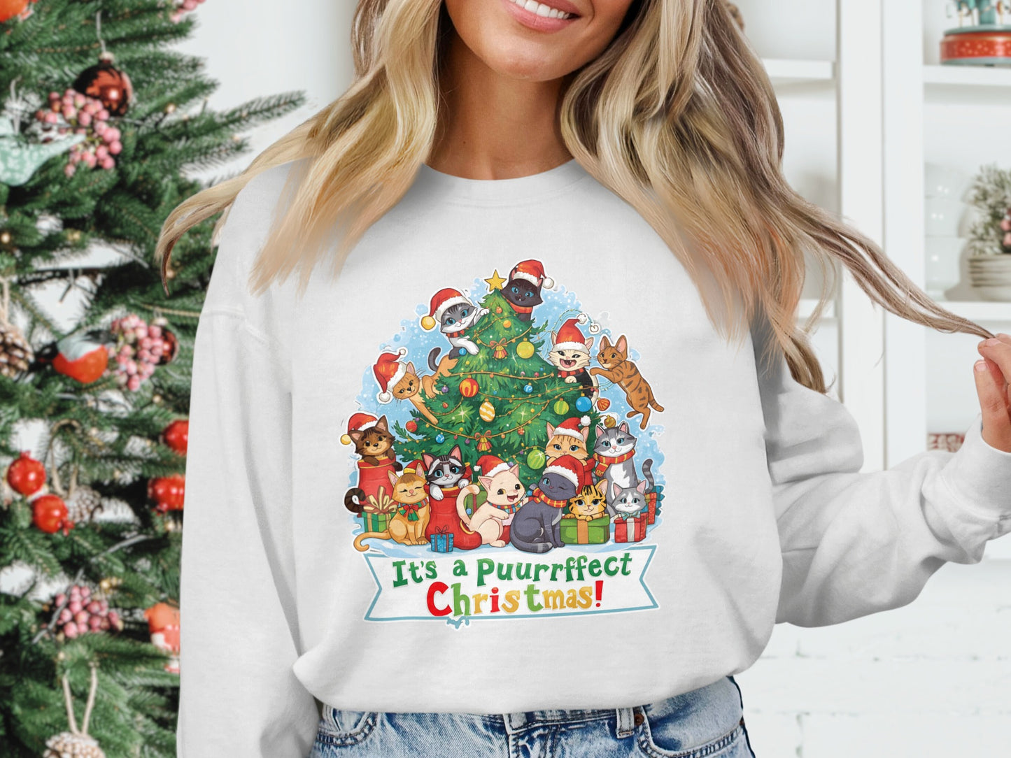 It's a Puuurrfect Christmas Sweatshirt