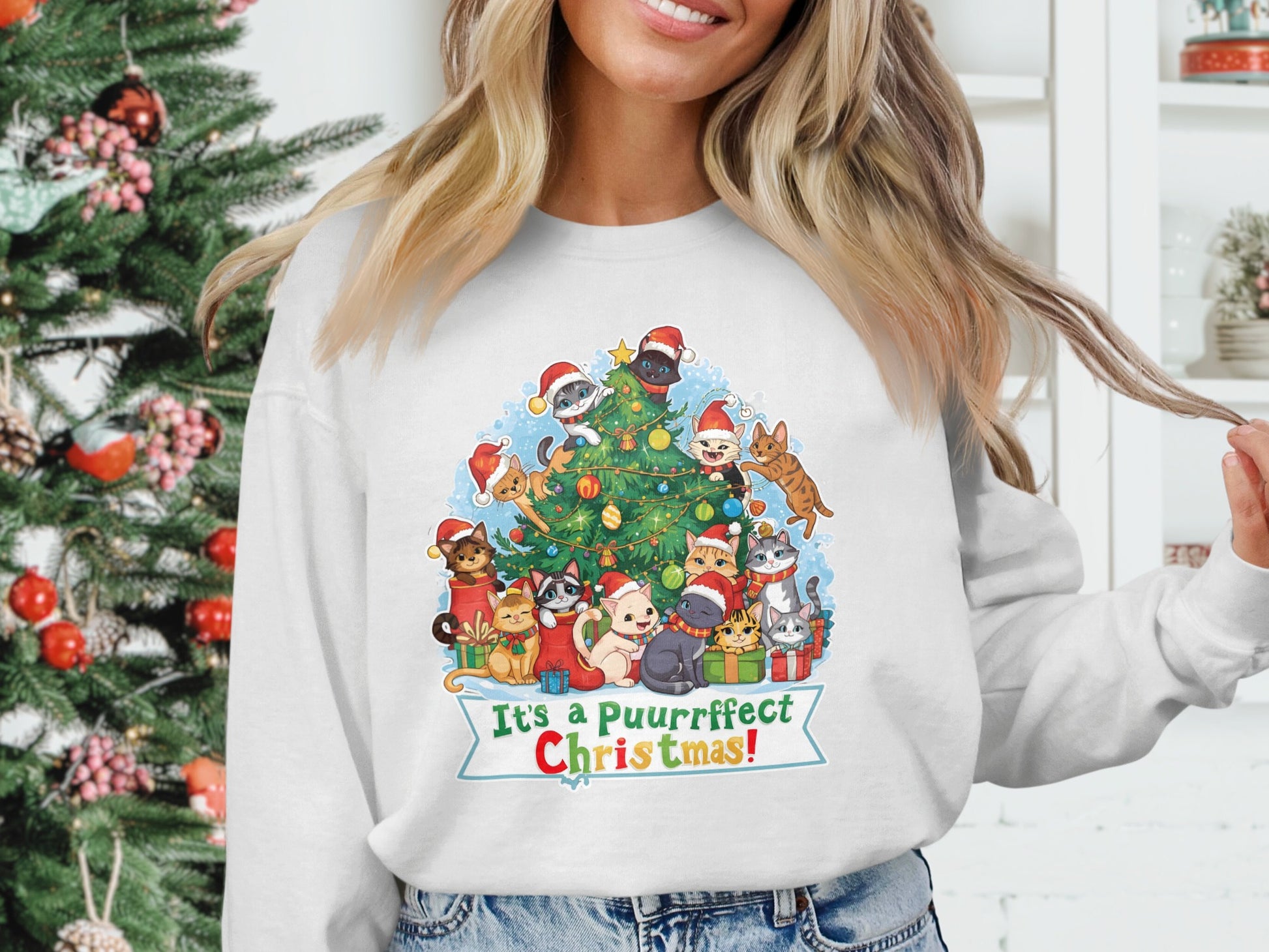 It's a Puuurrfect Christmas Sweatshirt