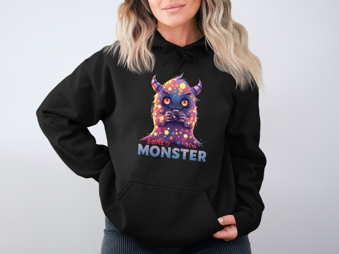 Vibrant Bouncy Monster Graphic Hoodie product