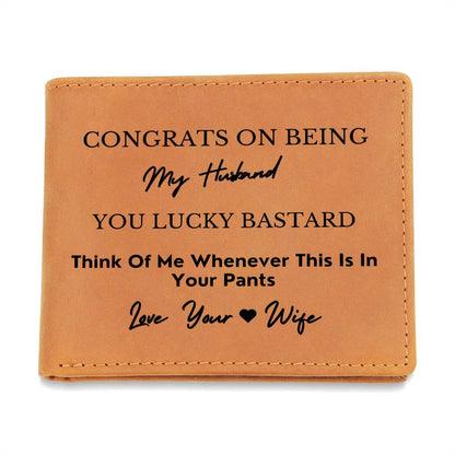 Congrats on Being my Husband Wallet