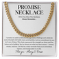 Promise Necklace  - Cuban Link Chain | Valentines Day Gift