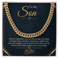 To My Son - Always Remember Cuban Chain from Dad