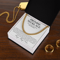 Promise Necklace  - Cuban Link Chain | Valentines Day Gift