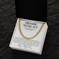 Promise Necklace  - Cuban Link Chain | Valentines Day Gift