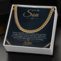 To My Son - Always Remember Cuban Chain from Dad