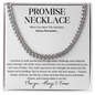 Promise Necklace  - Cuban Link Chain | Valentines Day Gift