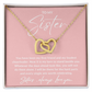 To My Sister - Breast Cancer Awareness Necklace