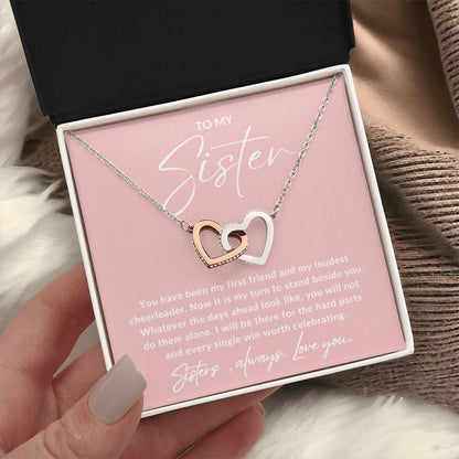 To My Sister - Breast Cancer Awareness Necklace