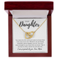 To My Daughter - Breast Cancer Awareness Necklace