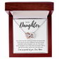 To My Daughter - Breast Cancer Awareness Necklace