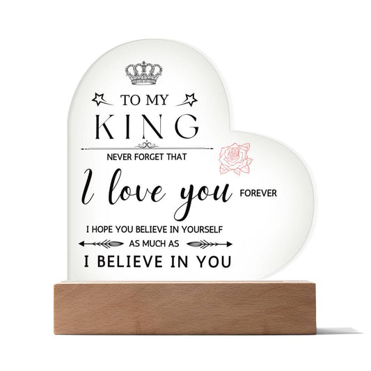 To My King - I Love You Forever (Blk)