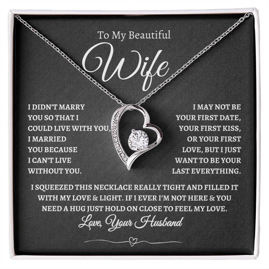 To My Beautiful Wife | Forever Love Necklace