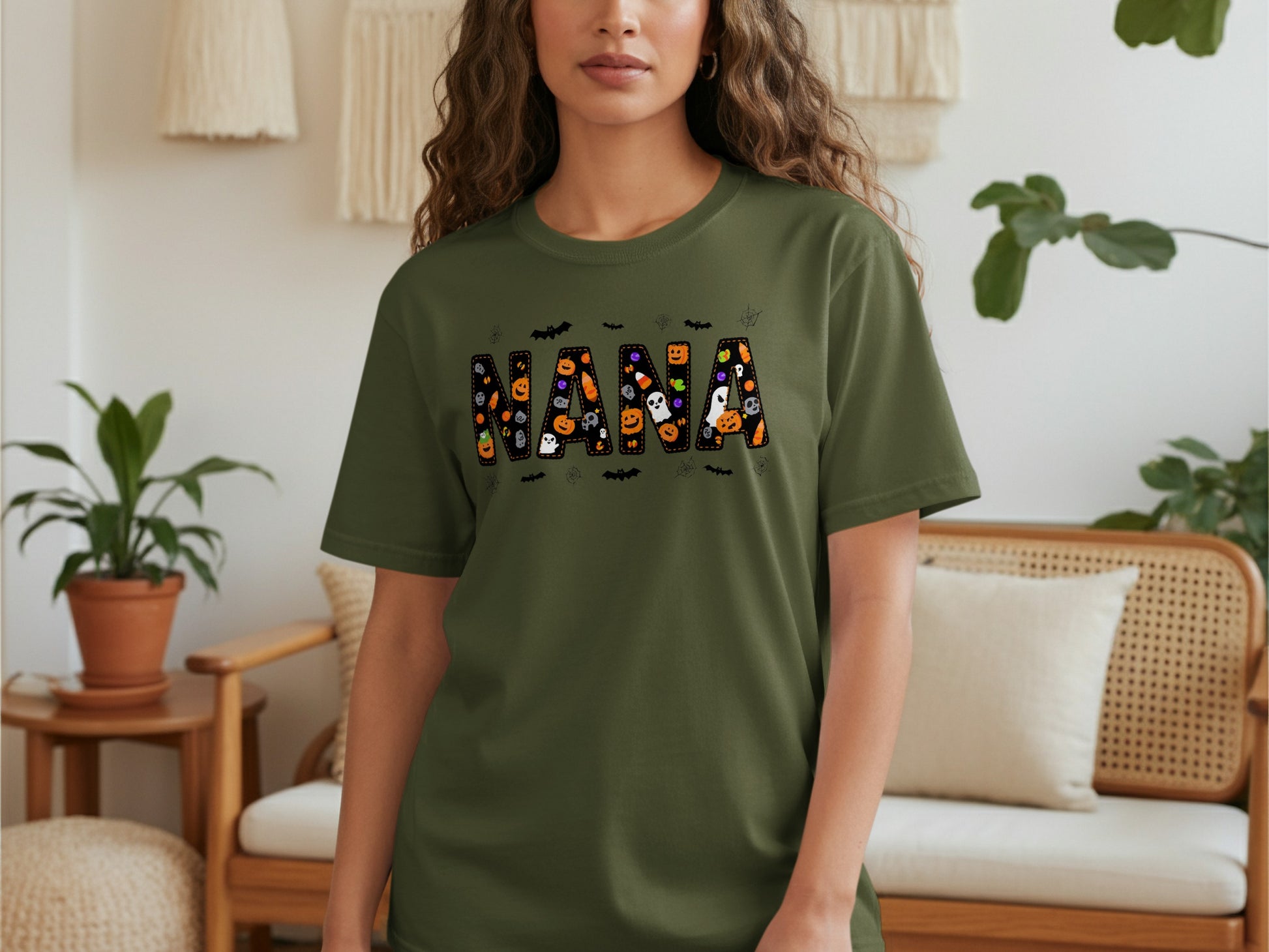 Halloween Themed Mama Graphic T-Shirt product type