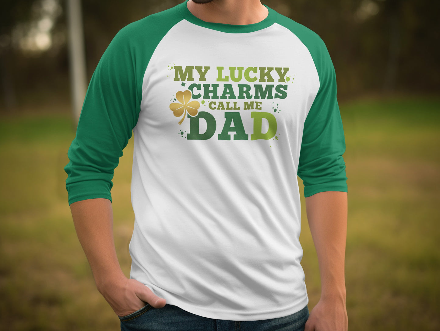 MY LUCKY CHARMS CALL ME DAD Shamrock St Patricks Dad product type
