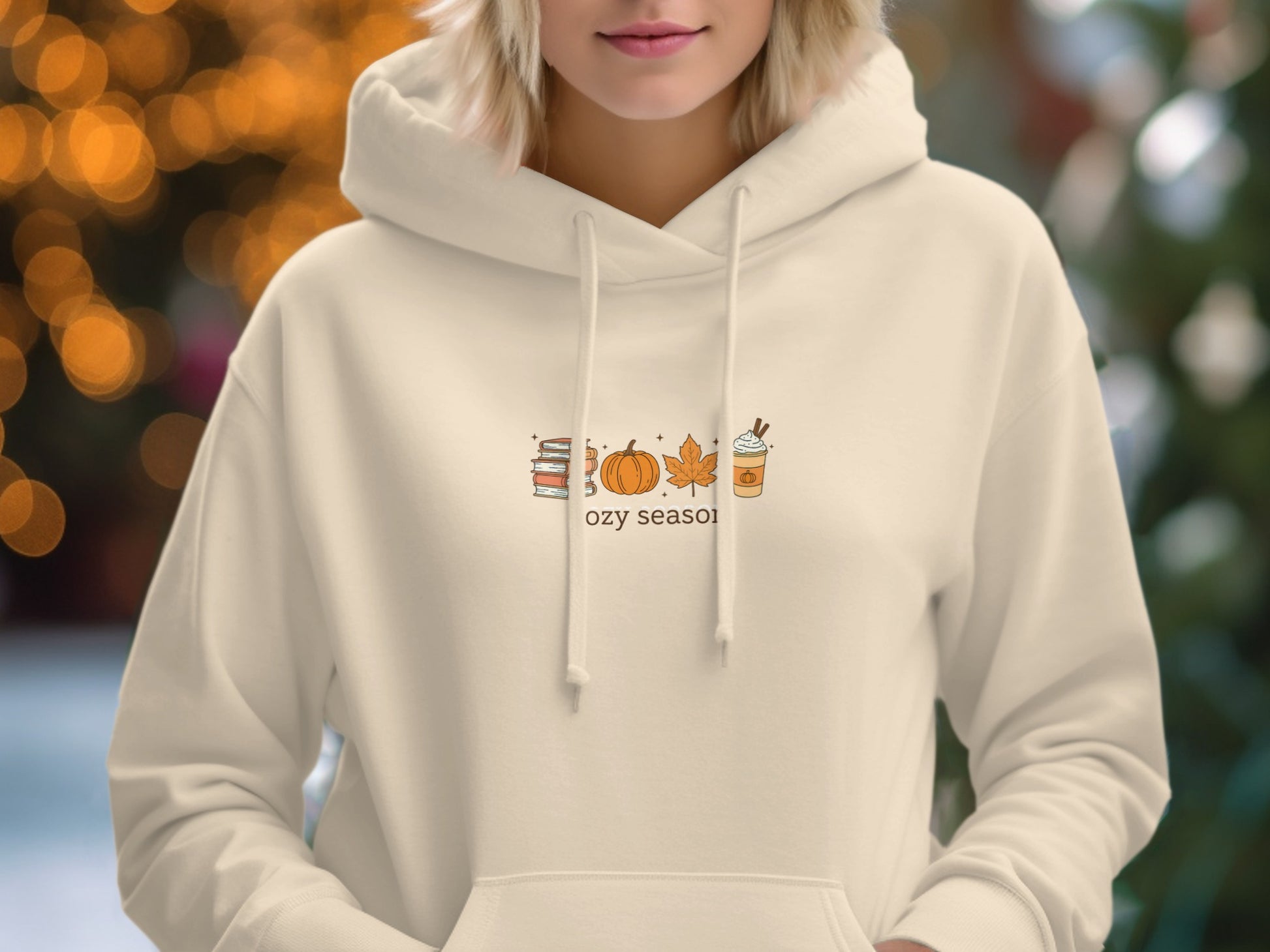 Cozy Season Hoodie with Cute Fall Graphics product type